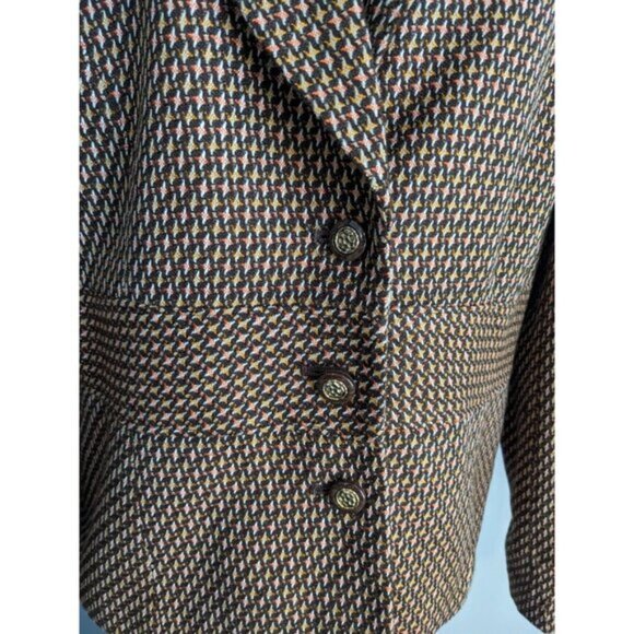 y2k Requirements Brown Starburst Blazer -‎ 14 - Picture 3 of 10